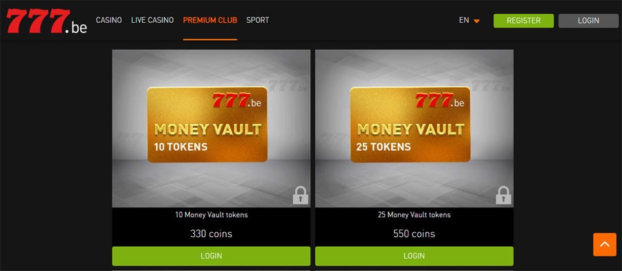 Vip bonuses for Bet777 users