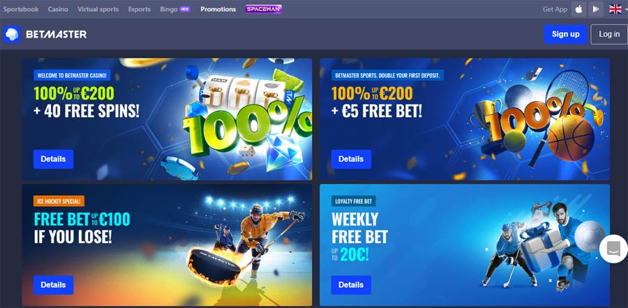 BetsMaster promo SECTION