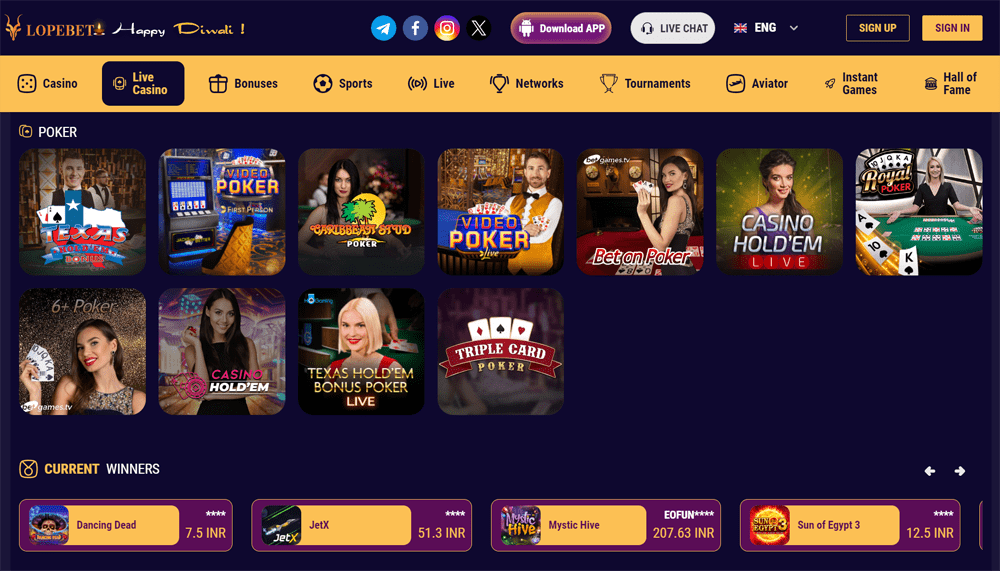 Interactive Live Casino Games Featuring Real Dealers at Lopebet